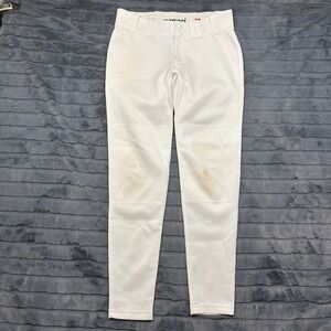 Marucci White Baseball Pants Mens Small Tapered Reinforced Knee Athletic Sport